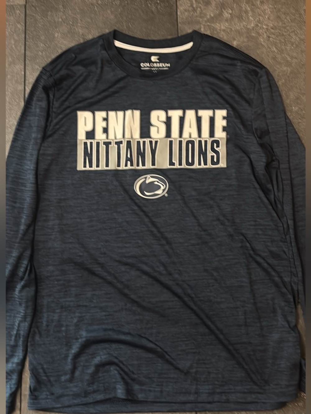 Colosseum Penn State Nittany Lions Long Sleeve Shirt - Navy & White